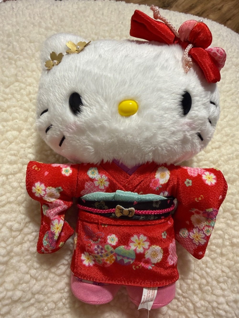 Japan Exclusive Sanrio NWT ~ Hello Kitty Plush Bundle Kimono ~ Leopard Keychain - Picture 14 of 15